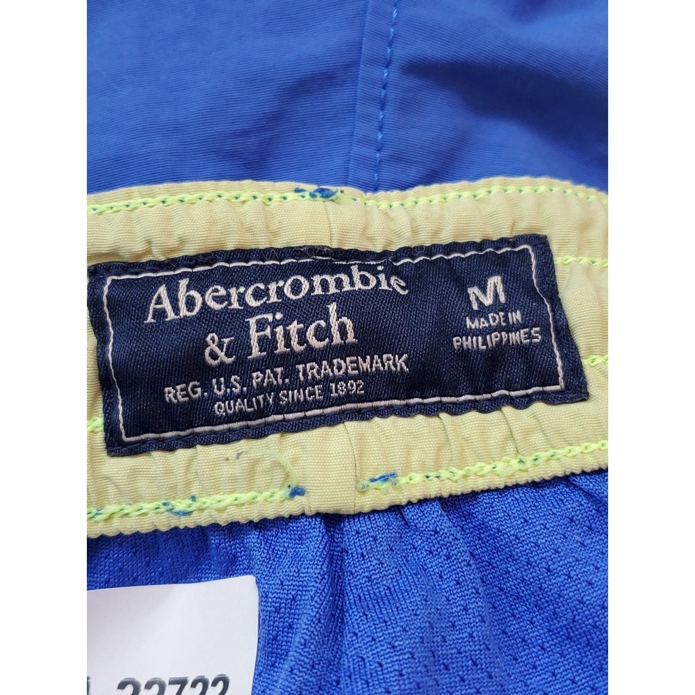 Abercrombie & Fitch Men Activewear Pants M Blue Nylon Polyester Jogger Athletic - Picture 3 of 13